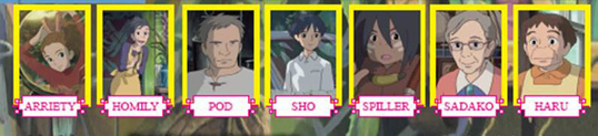 Personajes Arrietty